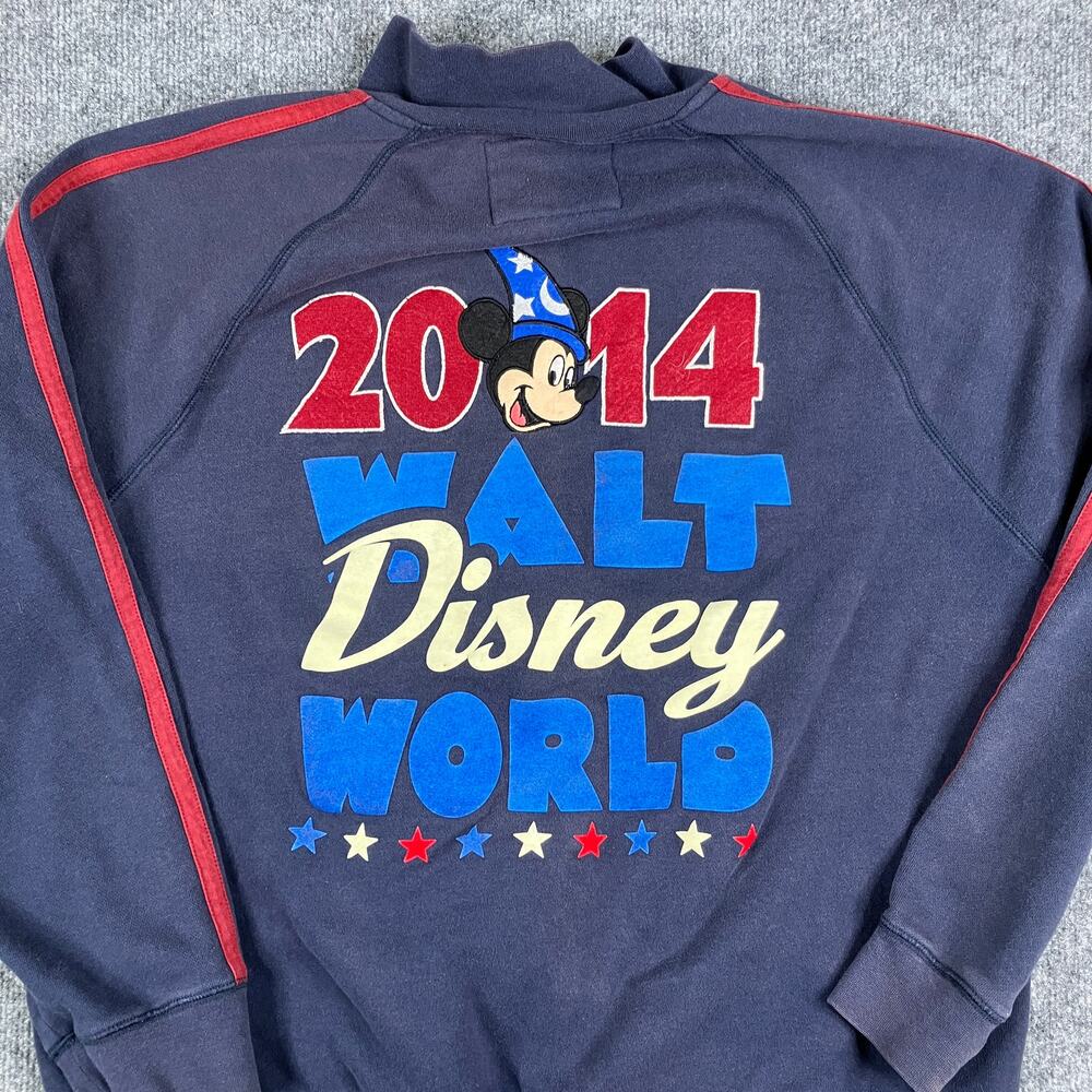 Disney Sweatshirt Men's Size XL Navy Blue 2014 Walt Disney World Mickey‎ Mouse